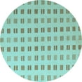 thumbnail image 1 of Ahgly Company Indoor Round Solid Light Blue Modern Area Rugs, 6' Round, 1 of 4