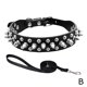 thumbnail image 1 of SGACAI Collar para mascotas con remache y correa, antimordeduras, para perros medianos y grandes, juego de cadena♯, 1 of 7