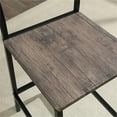 thumbnail image 6 of Furniture of America Erma 5-Piece Wood Counter Dining Set in Antique Brown, 6 of 6