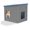Blue, variant on Outdoor Cat House Weatherproof, Plastic Feral Cat House with Dual Door, Insulated Cat Shelter for Garage, Patio, Backyards, Indoor(Black)