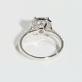 thumbnail image 3 of solitaire jewels 2CT Cushion Moissanit Halo Engagement Ring For Women, 10K White Gold, 3 of 5