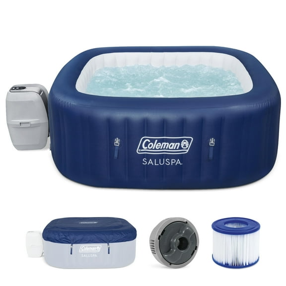Bestway Coleman Hawaii AirJet Hot Tub Bundled with 2 Pack SaluSpa Non Slip Spa Seat