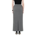 thumbnail image 4 of Grey Maxi Back Slitted Pencil Skirt, 4 of 4