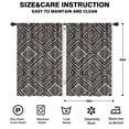thumbnail image 2 of Blackout Kids Curtains,Black and White Geometric Pattern Childrens Insulated Curtains Set Of 2,Bedroom Essentials,Toddler Room Decor 42x63in(106x160cm), 2 of 5