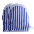 thumbnail image 1 of Bangcool Oven Mittens Stripe Heatproof Non-slip Cotton Linen Kitchen Mittens Baking Mitts, 1 of 10