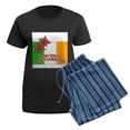 thumbnail image 5 of CafePress - FIN Irish Merry Christmas Women's Dark Pajamas - Women's Short Sleeve Print T-Shirt and Pants Dark Cotton Pajama Set, 5 of 7