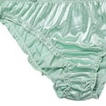 thumbnail image 4 of Womens Satin Panties Medium Waisted Bikini Underwear Frill Trim Cheeky Underpants Ladies Briefs Comfortable Panty, 4 of 5