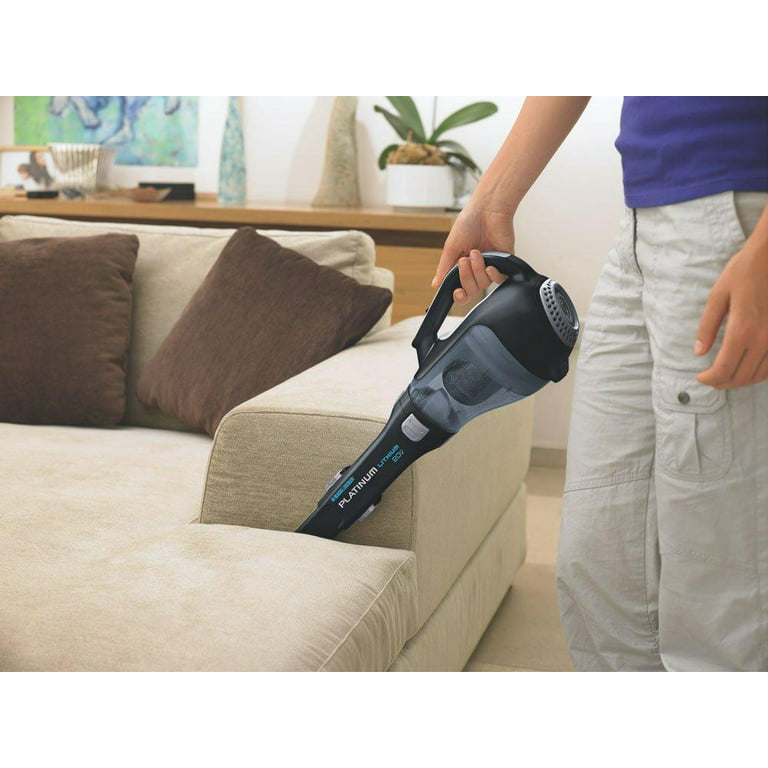  BLACK+DECKER 20V Cordless Handheld Vacuum with Pivoting Nozzle  and Washable Filter (BDH2000L), Black - Household Handheld Vacuums