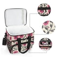 thumbnail image 6 of FORMRS Insulated Cooler Bag 24 Cans Capacity Soft Leakproof Lunch Box with Side Pockets, Pink Flowers, 6 of 7