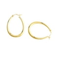 thumbnail image 5 of Alexcraft 14K Gold  Plated Teardrop Hoop Earrings, Hypoallergenic Jewelry for Women, 5 of 6