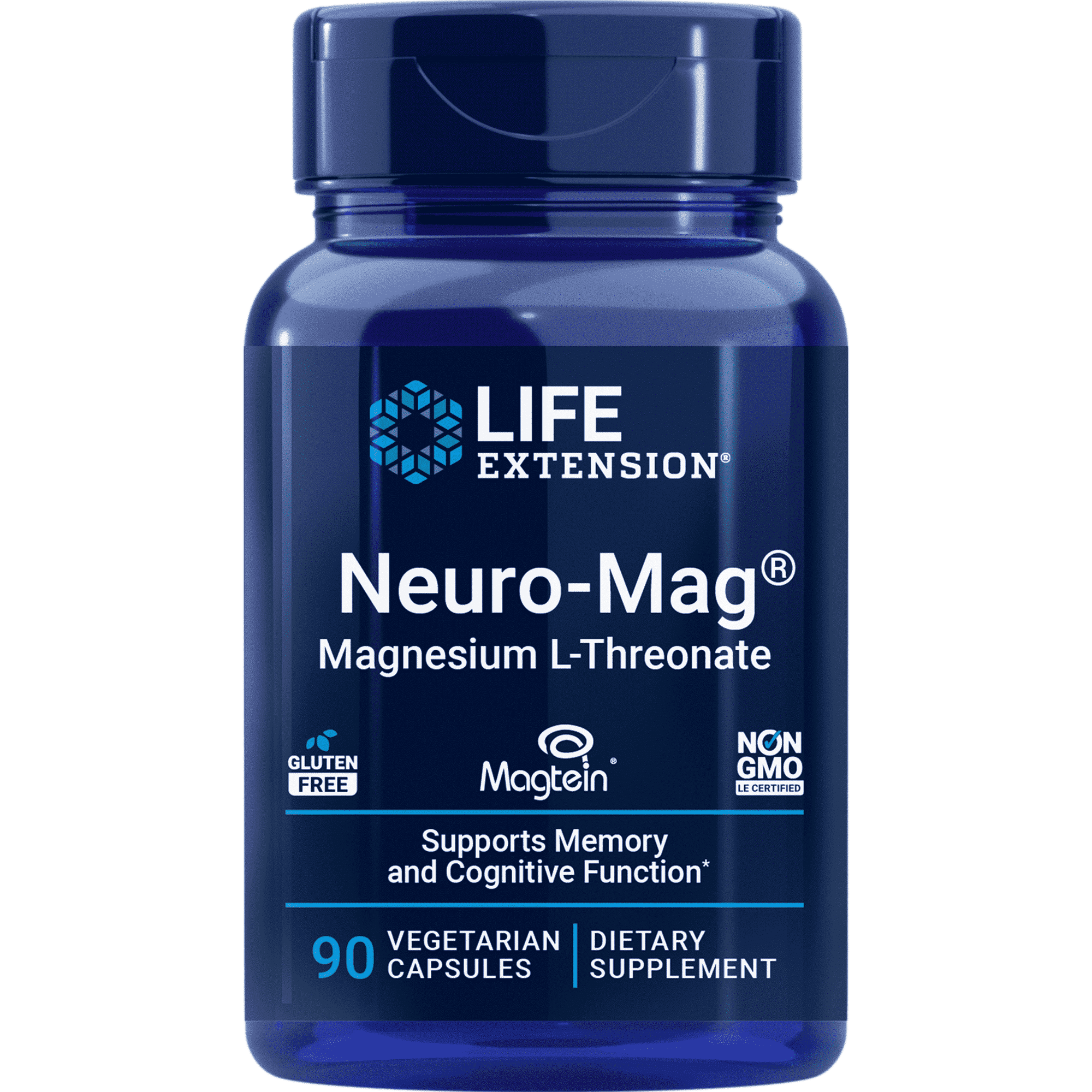 Life Extension, Neuro-Mag® Magnesium L-Threonate, 2000 mg of magnesium L-threonate, memory health, 90 capsules.