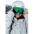 thumbnail image 6 of FREYA Magnetic Green Kid Teen Ski Goggles with Designed Straps - Bonus Lenses, 6 of 8