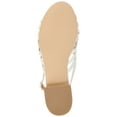 thumbnail image 6 of Journee Womens Cassandra Faux Leather Woven Flat Sandals, 6 of 9