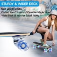 thumbnail image 4 of BELEEV Planches à Roulettes Cruiser pour Débutants, Planche à Roulettes Concave 7 Plis Canadian Maple Double Kick Deck avec T-Tool de Skate, Planche à Roulettes Complète 22 x 6 Pouces pour Enfants Ados Adultes, Bleu, 4 of 10