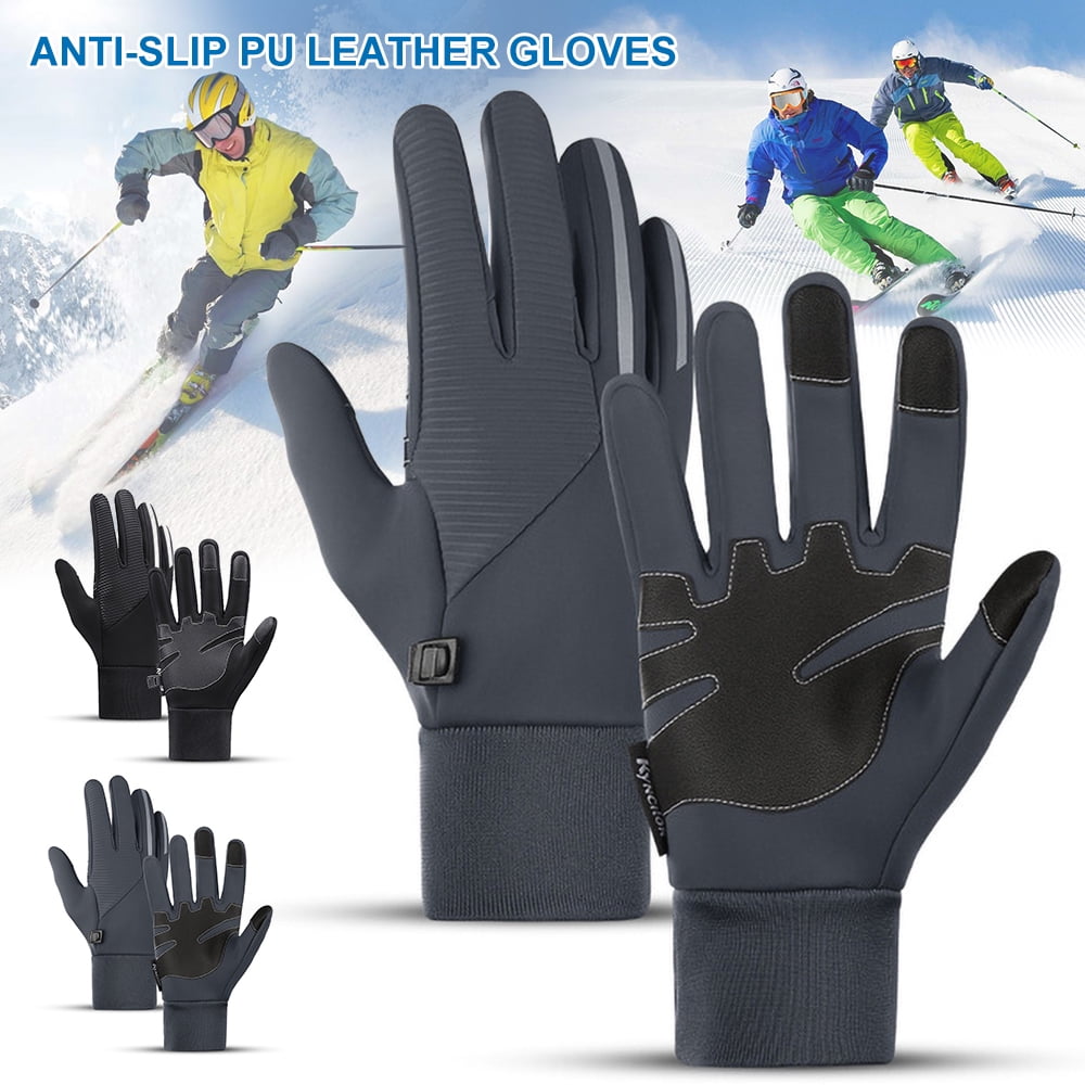 Outdoor Gloves Windproof Waterproof Five-finger Hiking Cycling Skiing Elastic 