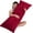 Burgundy, variant on Full Body Pillow with Fluffy Stripe Faux Fur Removable Cover, Long Bed Pillow Adult 20x54 Inches for Side Sleeper and Pregnancy, White.