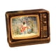 thumbnail image 4 of Bola de nieve navideña con forma de TV, linterna, caja de música navideña para mesa, escritorio de casa Muñeco de nieve retro dorado, 4 of 8