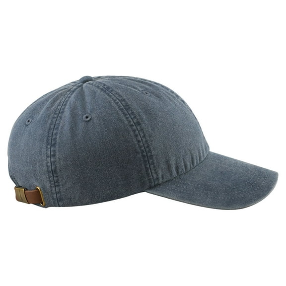 6-Panel Low-Profile Washed Pigment-Dyed Cap , AD969 , NAVY , One Size