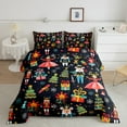 thumbnail image 2 of Manfei Kids Xmas Gifts Queen Comforter Set,Cartoon Christmas Tree Nutcracker Bedding Sets,Happy New Year Bedding Comforter Set For Teens,Ultra Soft Home Decor Reversible,3 Pieces, 2 of 8