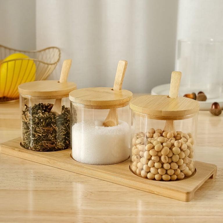 Pot à Assaisonnement Verre Doseur - Distribution 0.5g Par Press - Pour Sel, Sucre, Sésame