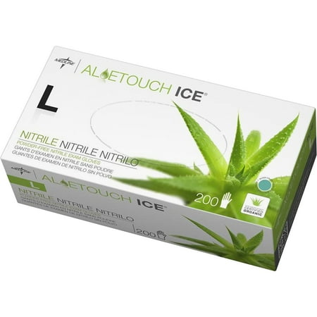 UPC 080196322919 product image for Medline  MIIMDS195286  Aloetouch Ice Nitrile Gloves  200 / Box | upcitemdb.com