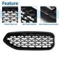 thumbnail image 4 of Unique Bargains No.51138091295 Front Upper Hood Bumper Grille Grill for BMW Z4 G29 18-24 Diamond Star Gloss Black 1pair, 4 of 7