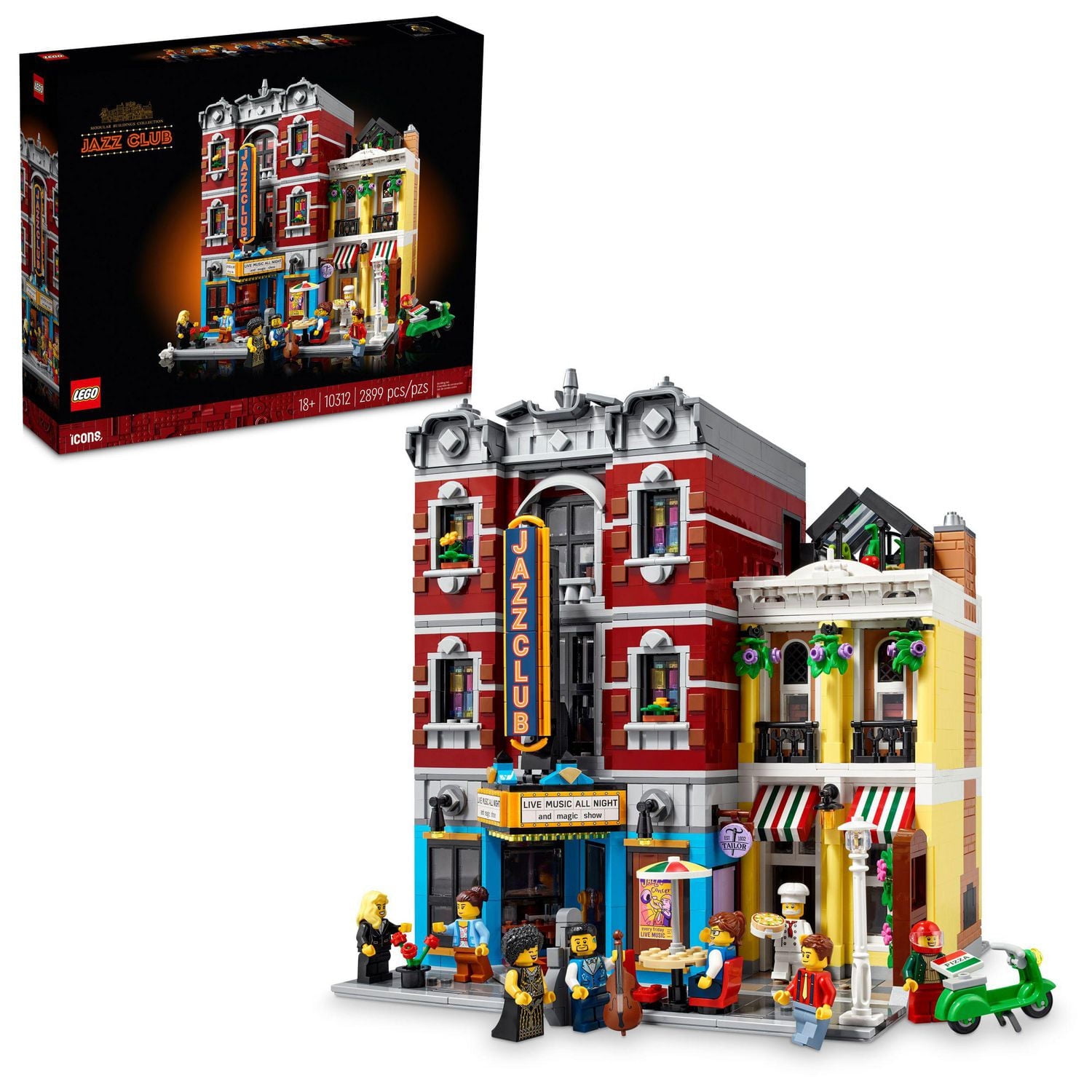 LEGO Icons Jazz Club 10312 Building Set for Adults and Teens, A