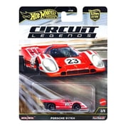 Hot Wheels Circuit Legends Die-Cast Cars Collection, 5-Pack Racing Set, Porsche and Ferrari Models FPY86-961K