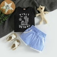 thumbnail image 2 of LUOGENLI Baby Boys' Summer Letter Print Tank Top & Shorts Set | Casual 2 Piece Outfit Outfits for Boys 2025 under 20 Black 12-18 Months, 2 of 8