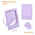 thumbnail image 2 of Uxcell 5 Pcs Mini Cadres Photo 2.4 x 3.6 Pouces Rectangle Petit Cadre Photo, Violet, 2 of 5