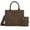 Distressed-Brown, variant on Wrangler Purse Medium Tote Bags for Women with Card Holder Wallet Designer Satchel Top-handle Handbags, Cow Print-Brown