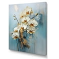 thumbnail image 2 of Designart "Blooming Blue And Gold Orchid" Orchids Canvas Wall Art, 2 of 7