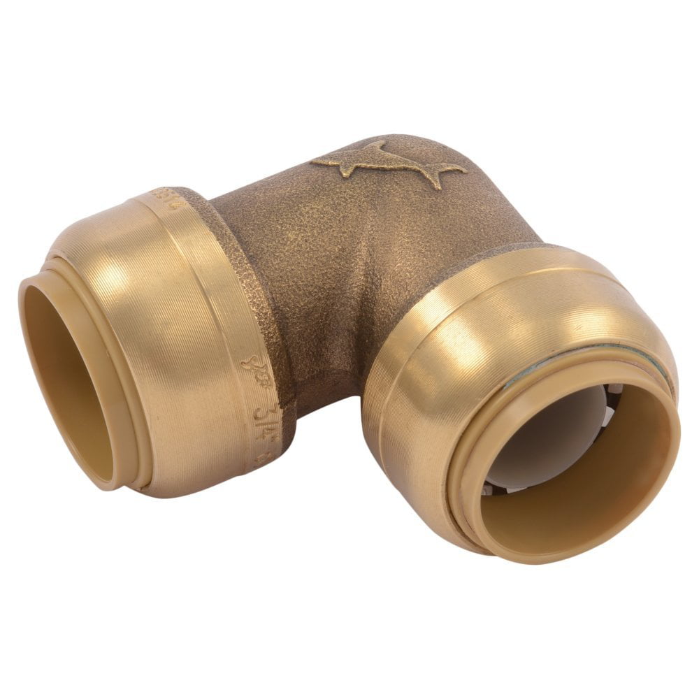 U256LFA 3/4-Inch 90-Degree Elbow, Plumbing Fittings for Residential and 3 4 Inch Copper Pipe Compression Fittings
