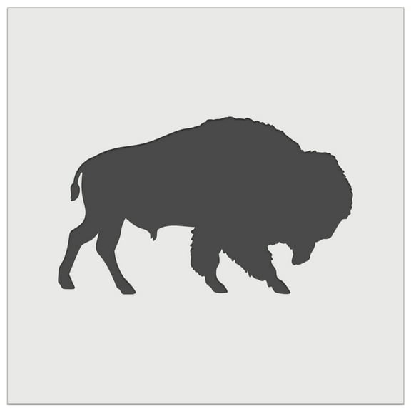 American Buffalo Bison Solid DIY Cookie Wall Craft Stencil - 5.5 Inch