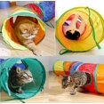 thumbnail image 4 of Foldable S-shaped Cat Tunnel Toy for Interactive Indoor and Outdoor Fun, 4 of 5