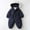 Navy50, variant on MEZZALL Toddler Solid Color Heavyweight Snowsuit Boys Winter Ski Jumpsuit Outdoor Insulated Windproof Romper With Durable Fabric For Cold Weather Versatile Long Sleeve O-Neck Spring Child One-Pieces