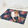 thumbnail image 2 of Pioneer Flower Floral Print Pattern Blanket,Comfortable Soft Lamb Wool Throw Blanket,All Season,Warm Lightweight Blankets for Sofa Bed Couch Living Room Chair,30"x40", 2 of 4