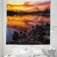 thumbnail image 1 of Colorful Tapestry, Usa Missouri Kansas City Scenery of a Sunset Lake Nature Camping Themed Art Photo, Fabric Wall Hanging Decor for Bedroom Living Room Dorm, 5 Sizes, Multicolor, by Ambesonne, 1 of 1