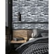 thumbnail image 4 of Papel pintado de ladrillo para despegar y pegar, color gris Shiplap, efecto 3D, papel pintado autoadhesivo extraíble, papel de contacto decorativo impermeable y revestimiento para estante, decoración, 4 of 4