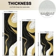 thumbnail image 4 of Black and Gold Marble Wavy Lines Pattern Kitchen Rugs Sets Of 3,Kitchen Runner Rugs Non Skid Washable,Decorative Kitchen Floor Mats for Kitchen,Sink,Laundry,17"x30"+ 17"x47" + 17"x59", 4 of 6