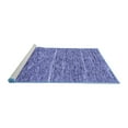 thumbnail image 2 of Ahgly Company Machine Washable Indoor Rectangle Abstract Blue Modern Area Rugs, 3' x 5', 2 of 4