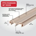 thumbnail image 3 of M-D Building Products 82594 36 in. Beige Vinyl Concealed Pease Channel Fit Under Door Seal, 3 of 8
