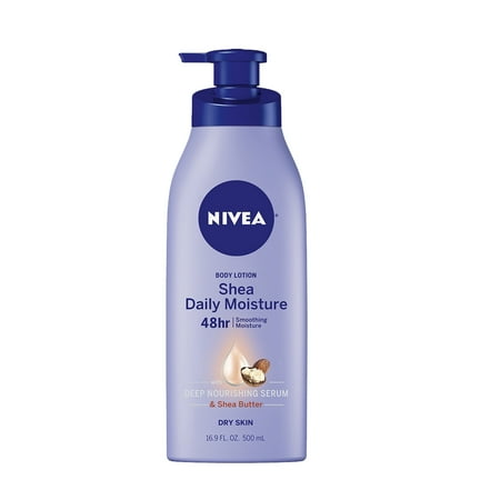 NIVEA Shea Daily Moisture Body Lotion, Dry Skin Lotion with...