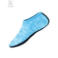 thumbnail image 3 of Gustave Men Women Water Socks Barefoot Quick Dry Aqua Beach Socks For Water Sport Swim Surf Yoga Exercise Beach "3XL, Line Blue", 3 of 9