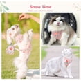 thumbnail image 5 of Small Dog Harness and Leash Set No Pull Puppy Harness Step-in Adjustable Puppy Cat Dog Vest Harnesses Soft Mesh Breathable Dog Harness Backpack Pet Harness for Puppies Small Medium Dogs, 5 of 7