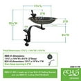 thumbnail image 2 of Achla  Scallop Shell Birdbath with Rail Mount Bracket, 2 of 9