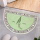 thumbnail image 5 of Alfombra de baño antideslizante, alfombrilla de baño absorbente, semicírculo de campana de viento Semicírculo Windbell, 5 of 8