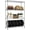 Chrome, variant on 4-Tier Adjustable Heavy Duty Metal Wire Shelving Unit, Wide Storage Rack Organizer for Garage, Kitchen, Office, Dorm, Warehouse (Silver, 15.8" D x 45.8" W x 59.4" H, 1400 lbs Capacity)
