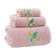 thumbnail image 3 of Set de toallas de microfibra Coral Velvet Dinosaur - Toalla de baño portátil de 3 piezas, toalla facial y bufanda - 35x75cm, 70x140cm, 25x50cm - Suave y absorbente de agua, 3 of 5