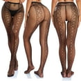 thumbnail image 2 of Pantyhose for Women Mesh Tights Fishnet Stockings Patterned Leggings Thigh High Black Socks Lace Breathable Womens Tights, 2 of 6